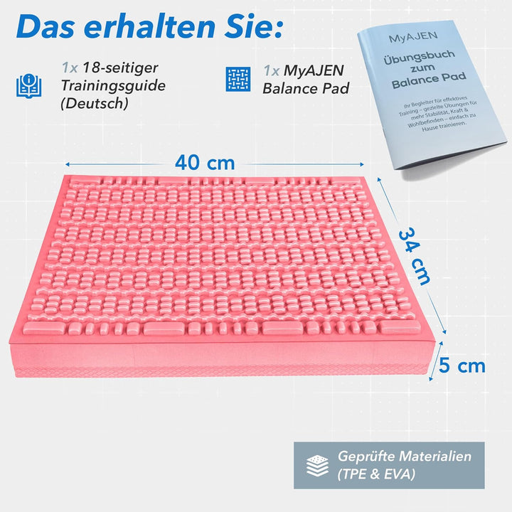 Balance Pad – 2-in-1 Balancekissen für Fitness, Yoga &amp; Core-Training – Rutschfestes Gleichgewichtski