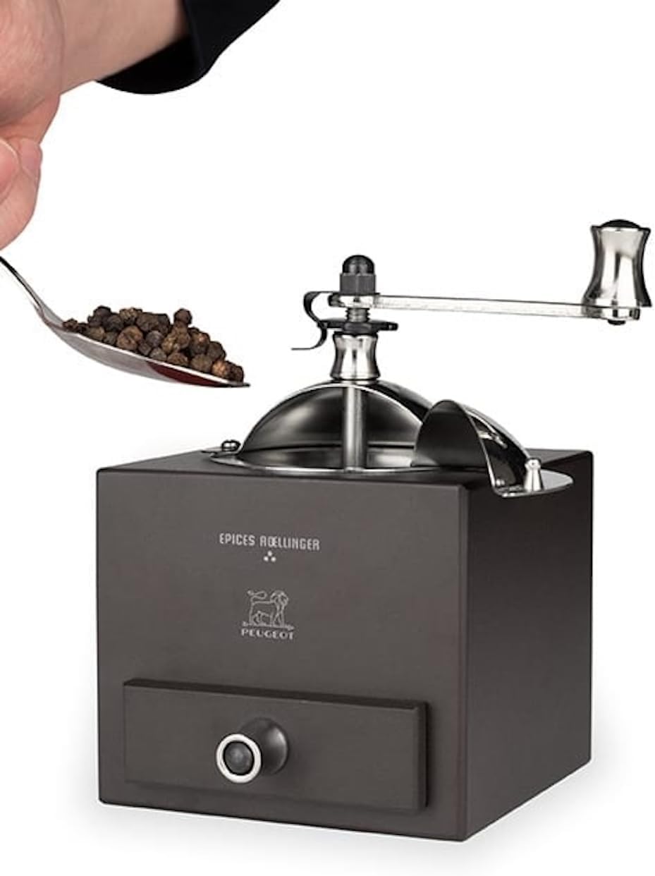 PEUGEOT - Pfeffermühle Roellinger 13 cm - Inspiriert von der traditionellen Peugeot Kurbelmühle mit