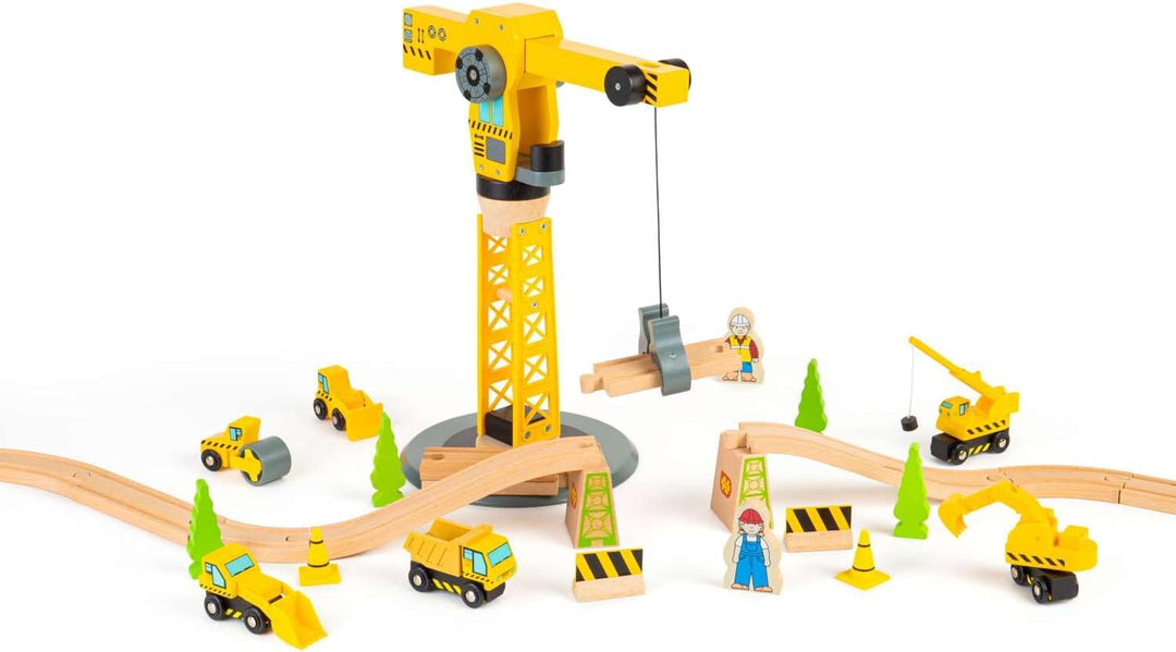 Bigjigs Rail Kit Costruzioni Con Grande Gru