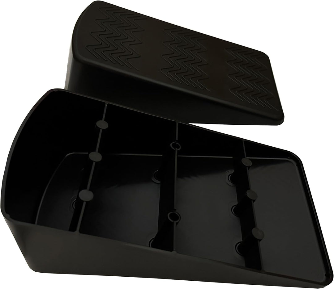 qibylift Yoga-Keil-Block-Paare, schwarze schräge Board-Wadendehner, Übungsrampen für Gewichtheben, P
