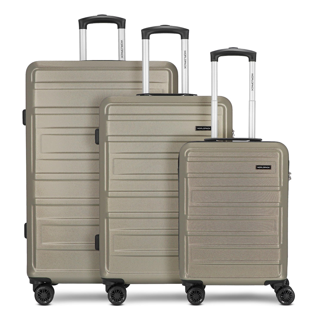 Worldpack New York 2.0 Koffer Set-Gross | Trolley mit 4-Rollen und Zahlenschloss - Hartgepäck mit Wä