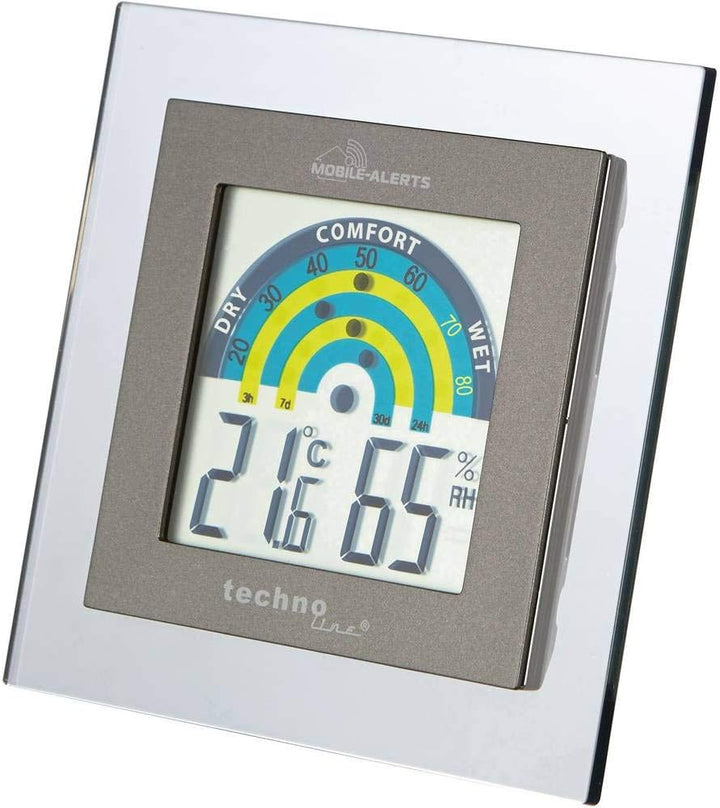 Technoline Mobile Alerts MA 10230 Raumklimastation, Zusatzsensor, Datenübertragung auf das Smartphon