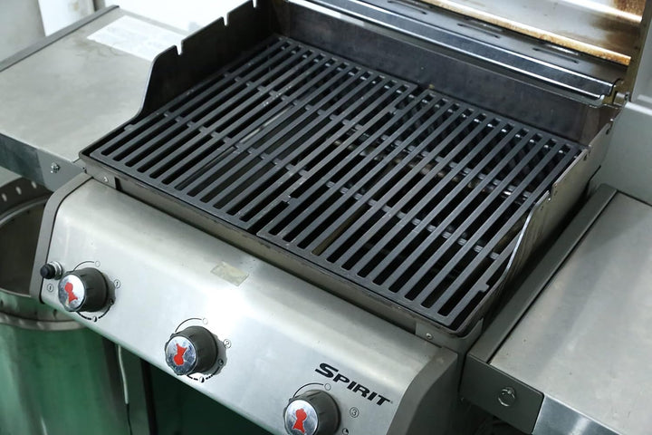GFTIME 44.5 x 30cm 7638 Gusseisen Grillroste für Weber Spirit E-310 Classic (mit seitlichen Brennerk