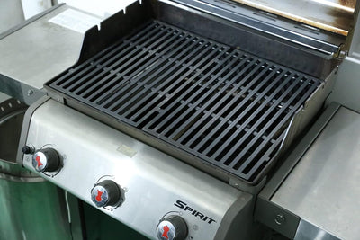 GFTIME 44.5 x 30cm 7638 Gusseisen Grillroste für Weber Spirit E-310 Classic (mit seitlichen Brennerk