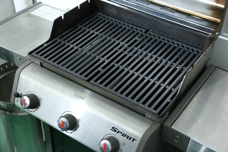 GFTIME 44.5 x 30cm 7638 Gusseisen Grillroste für Weber Spirit E-310 Classic (mit seitlichen Brennerk