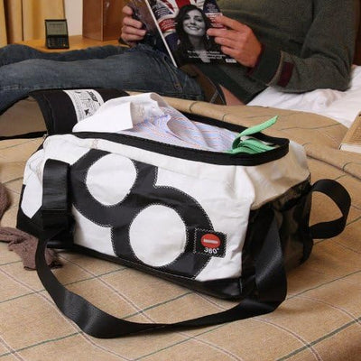 360° Reisetasche Container Zahl 50 cm 36 Liter Weiss (schwarz) 10932