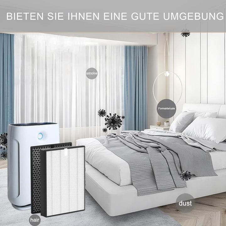 Ersatz HEPA-Filter FY2422/30 und Aktivkohlefilter FY2420/30 Ersatzteil für Philips AC2889,AC2887,AC2