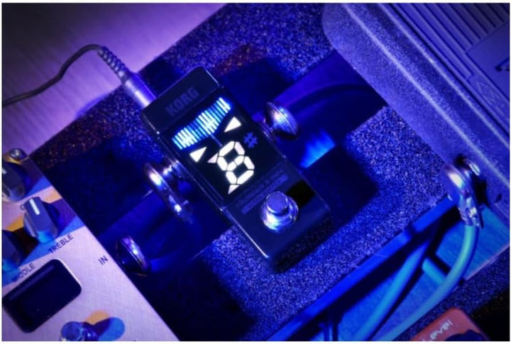 Korg - PB-X-MINI Pitchblack X Series - Chromatic Guitar/Bass Pedal Mini Tuner - Black, PB-X-MINI