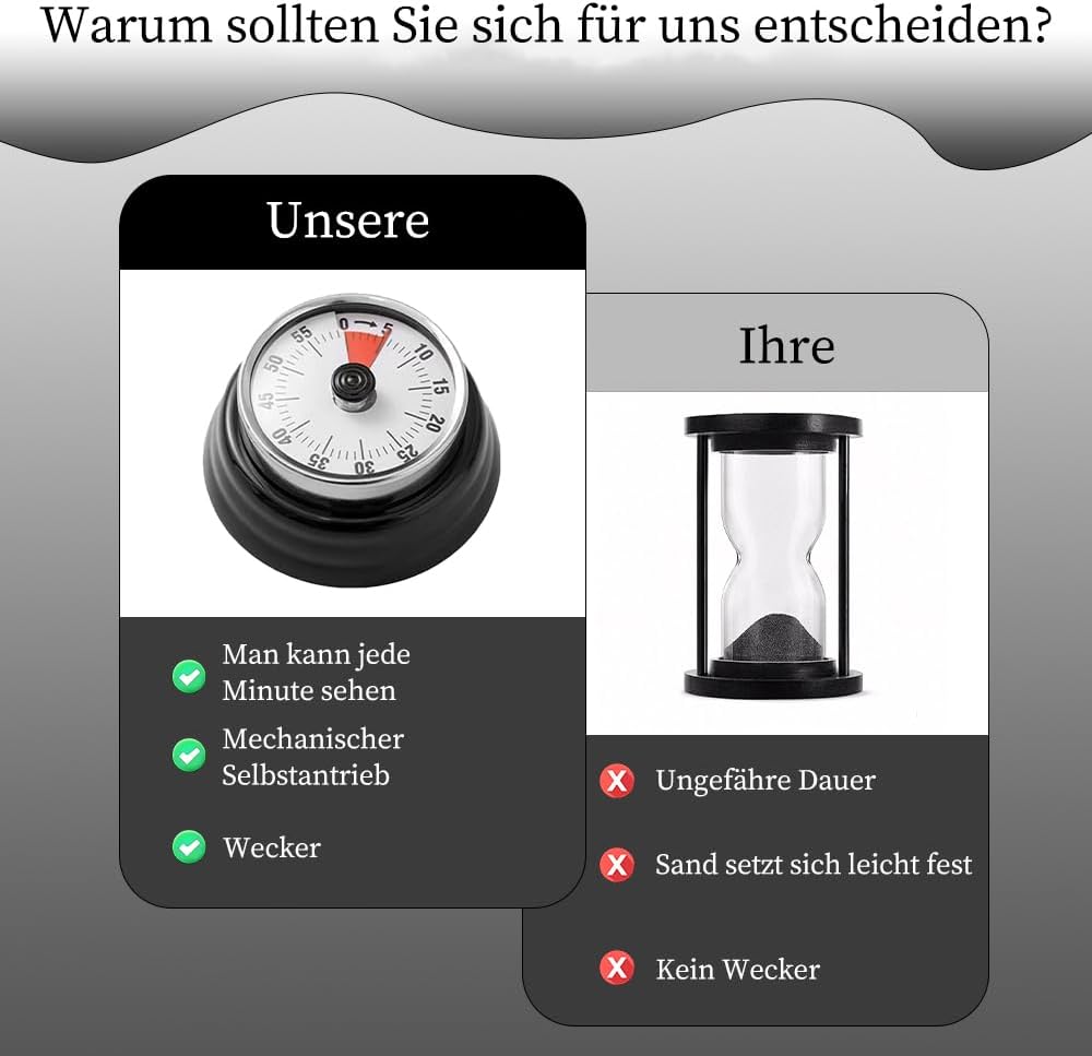 VOVCIG Edelstahl Sauna Timer, mechanischer Uhr-Timer für Saunäle und Wellnesszentren, Sauna-Zubehör,