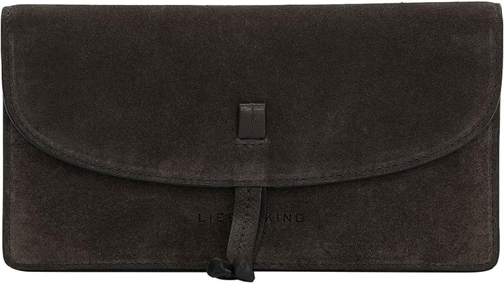 Liebeskind Damen Slam (OOS) Purse L L (HxBxT 9.4cm x 18.5cm x 2.5cm ) Dark Chocolate Suede, L (HxBxT
