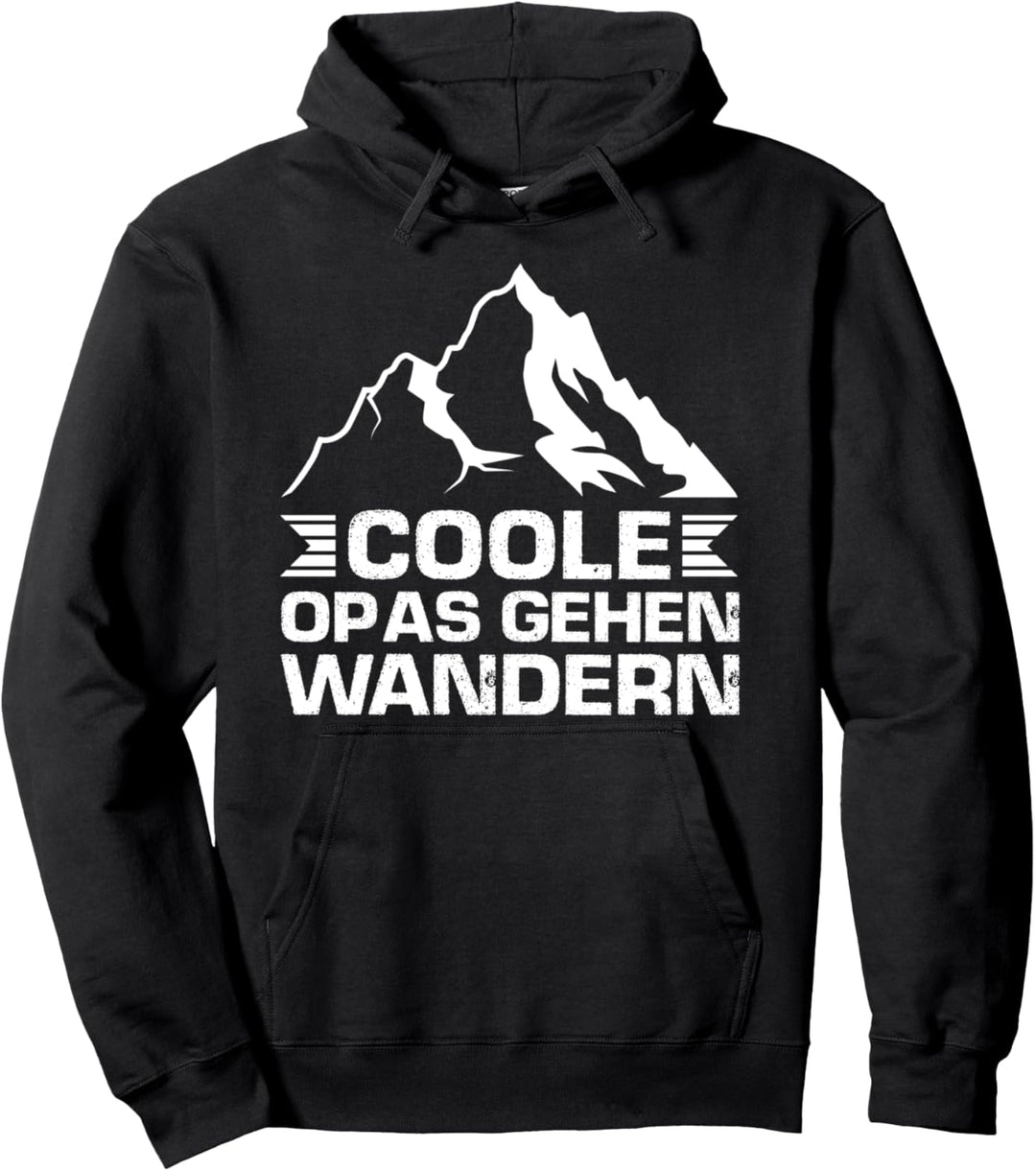 Wandern Opa Camping Pullover Hoodie