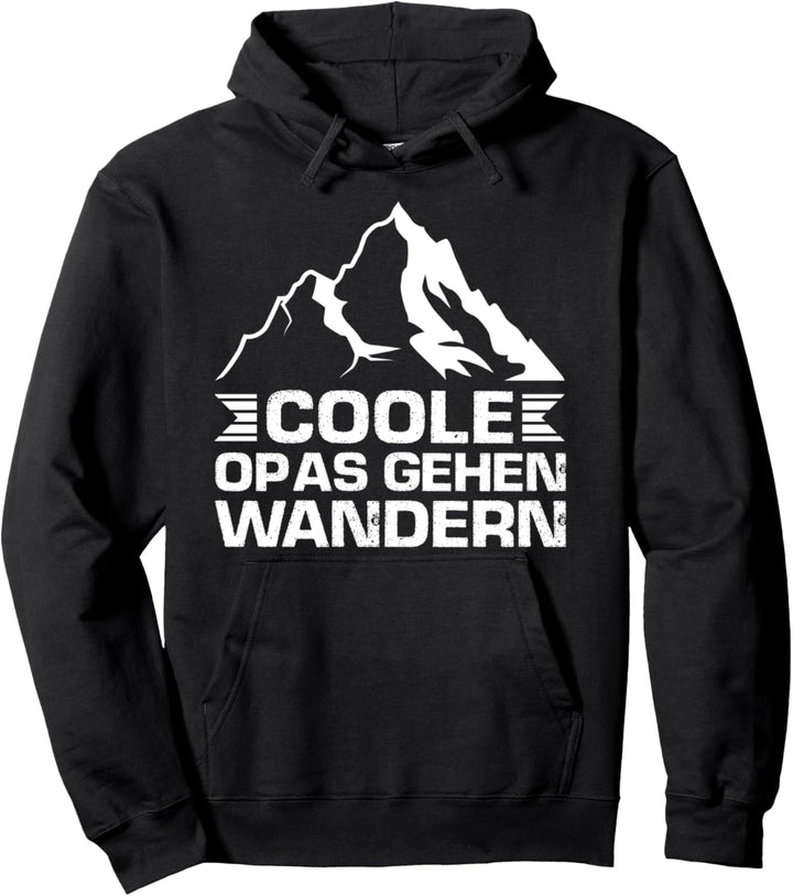 Wandern Opa Camping Pullover Hoodie