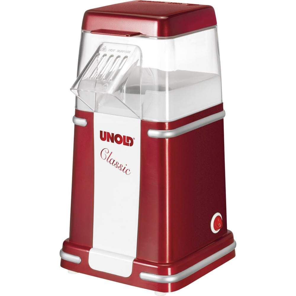 Unold 48525 Classic Popcorn-Maker Rot, Weiss, 900 W, 220 V, (B x H) 215 mm x 258 mm A (B x H) 215 mm