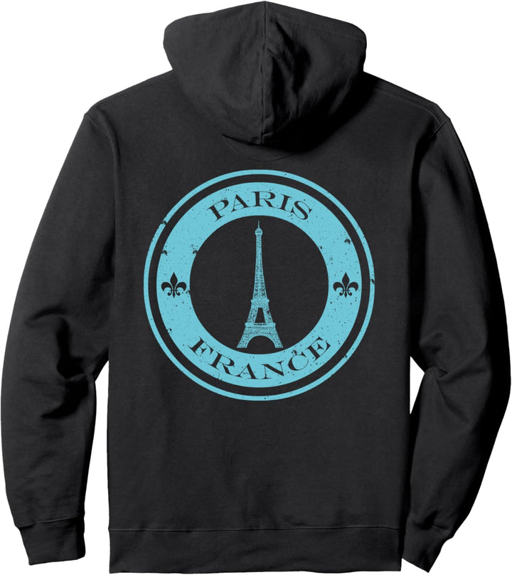 Paris Eiffelturm, Souvenir, Vintage-Design Pullover Hoodie