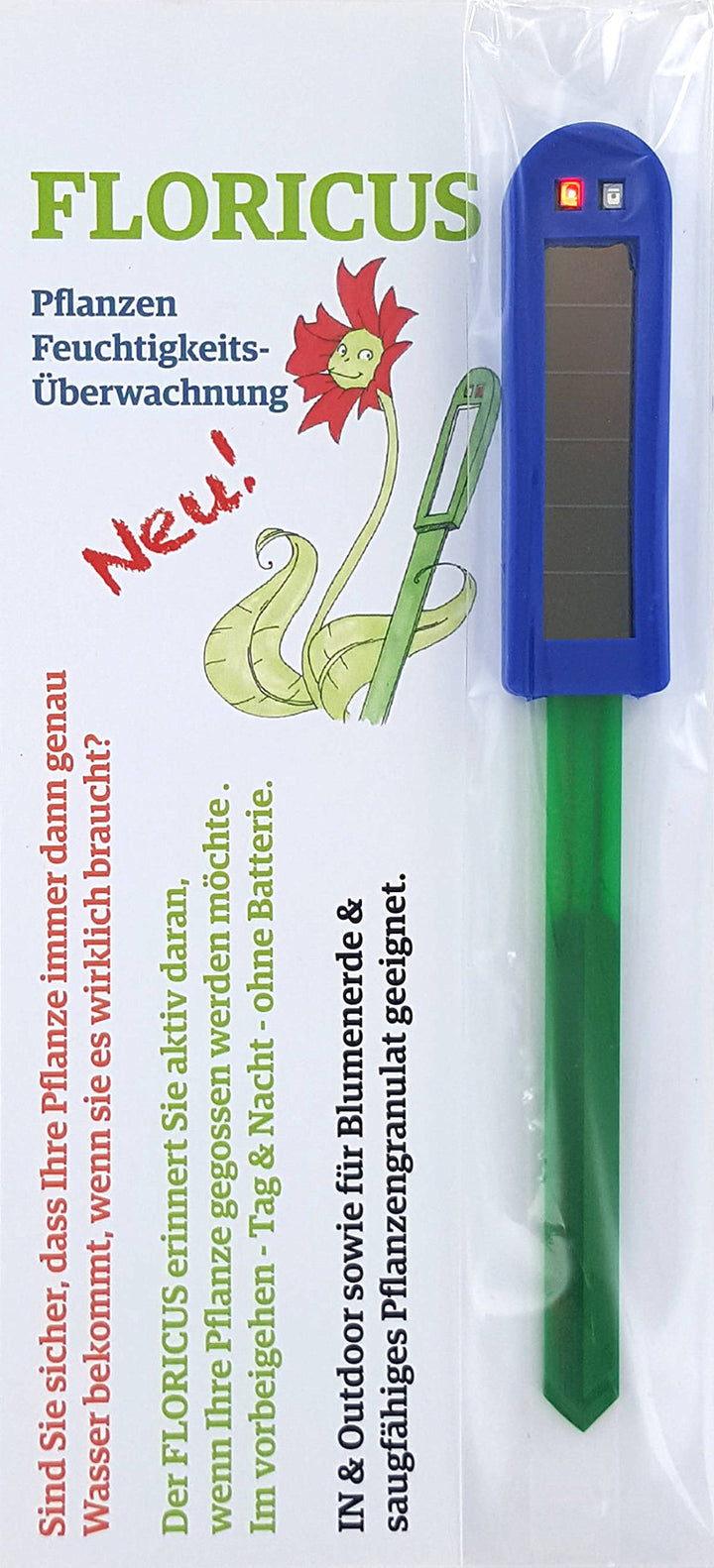 Floricus NEU Blau (lang) - in peppiger Hülle - div. Farben - keiner reagiert schneller - Perfekter S