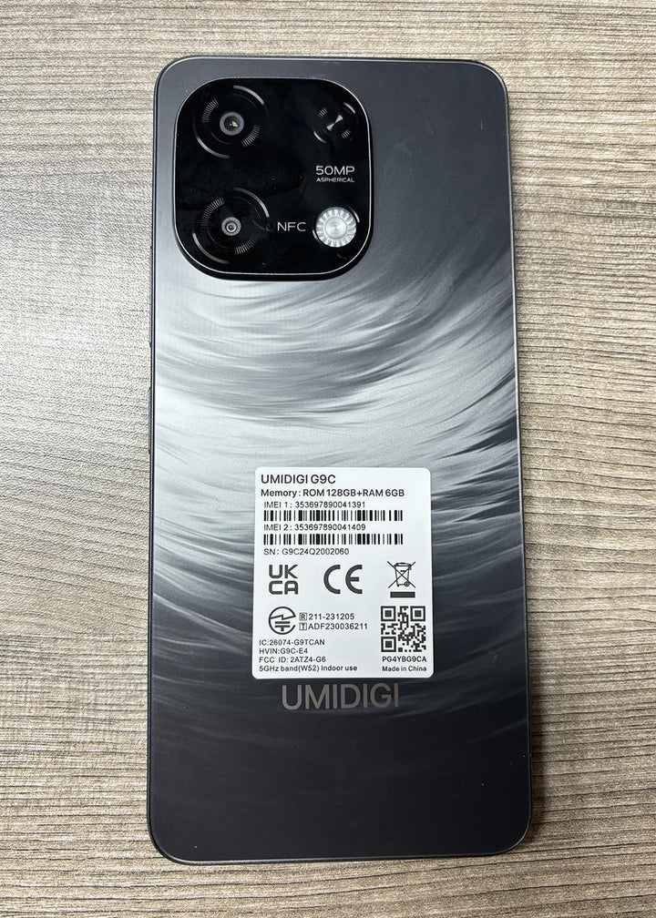 UMIDIGI G9C Android 14 NFC Smartphone(2024),12(6+6)+128GB,90Hz,50MP+8MP Kamera,Bluetooth 5.4,Simlock