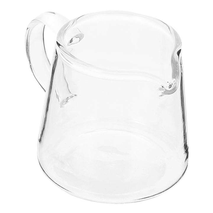 Alipis Glas Milchkännchen mit Griff 450 Ml Milchaufschäumer Kaffeekanne Transparent für Latte Art un