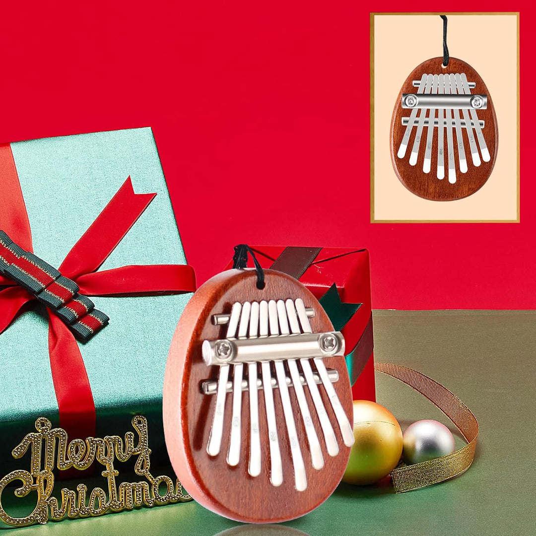 EASTROCK 8 Tasten Mini Kalimba, Finger Daumen Klavier mit Zubehör Anhänger Geschenk, Exquisite Finge