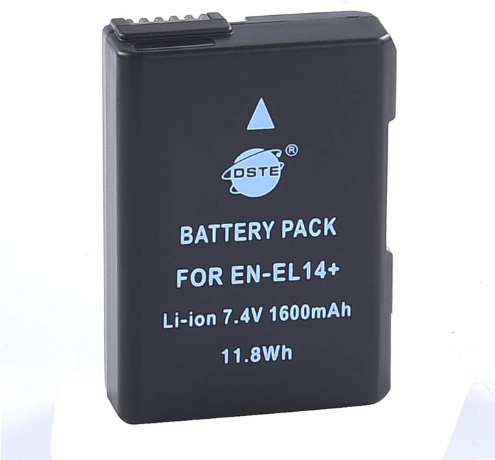 DSTE® 2-Stücke Batterie und DC111E Reise Ladegerät Kit für Nikon EN-EL14 EN-EL14A DF D3100 D3200 D33