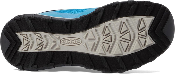 KEEN Unisex Kinder Wanduro Mid Waterproof Wanderstiefel 24 EU Fjord Blue Fuchsia Purple, 24 EU Fjord