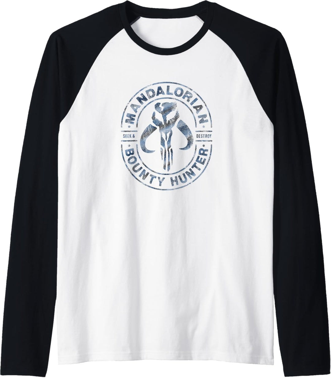 Star Wars The Mandalorian Bounty Hunter Stamp Raglan