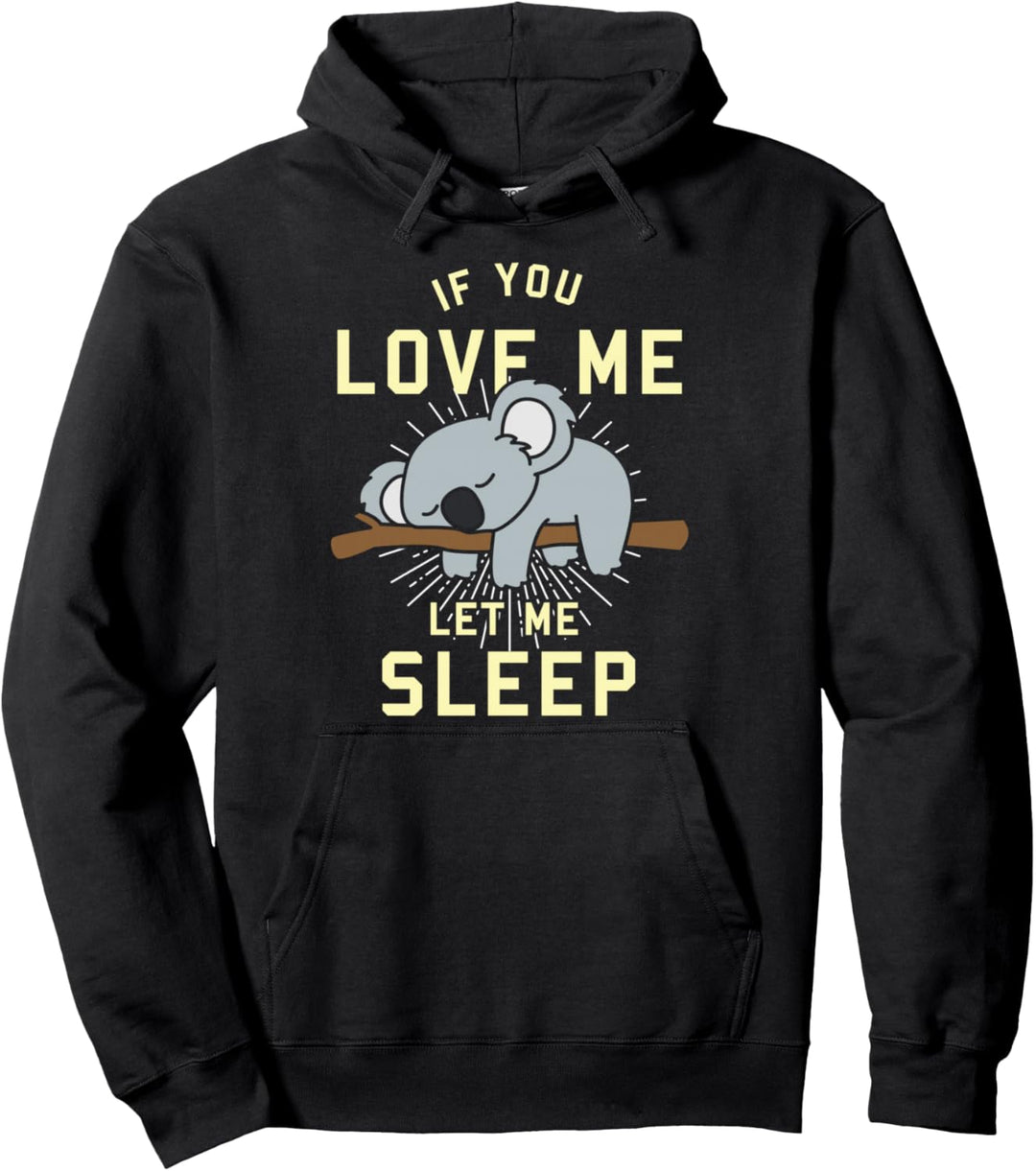 Niedliches Tier Geschenk Schlafender Koala Pullover Hoodie