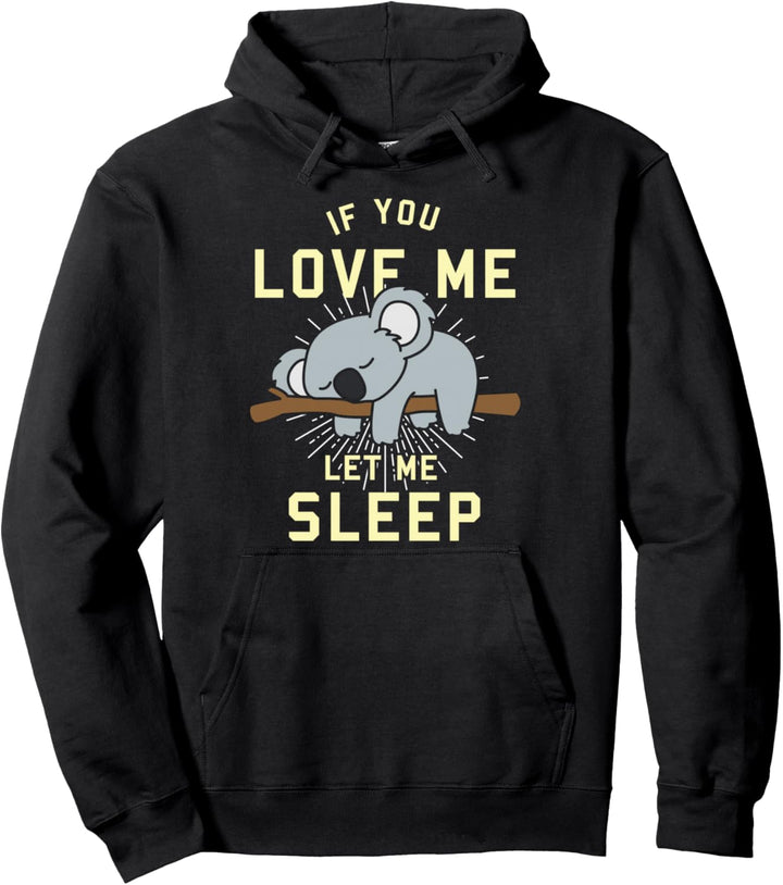 Niedliches Tier Geschenk Schlafender Koala Pullover Hoodie