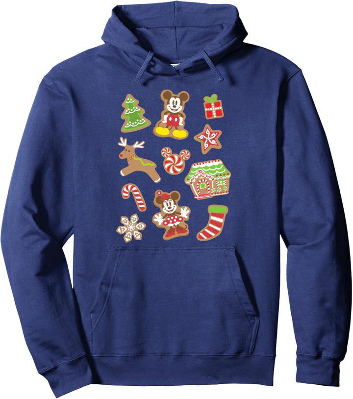 Disney Mickey And Friends Christmas Gingerbread Cookies Pullover Hoodie