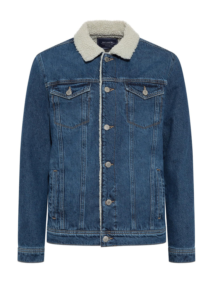 Mavi Herren Aaron Jeansjacke S indigo vintage comfort, S indigo vintage comfort