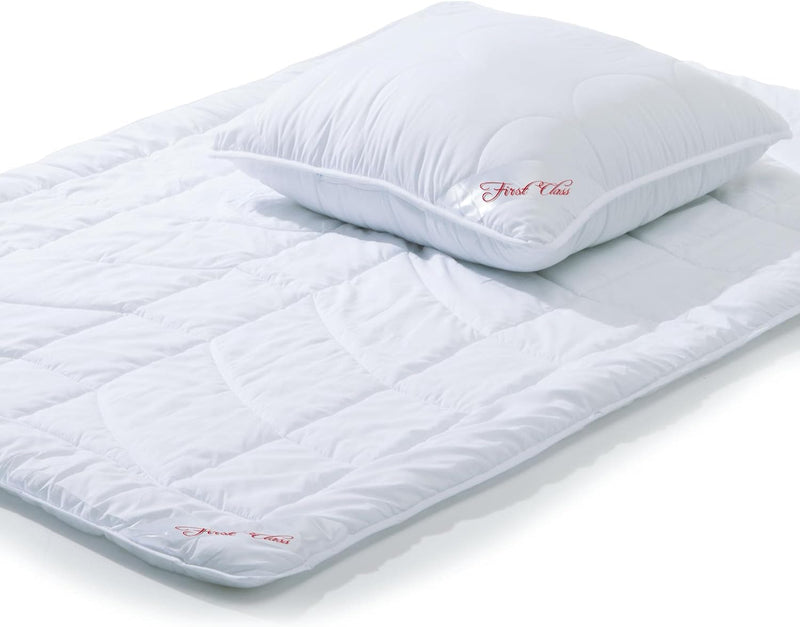CelinaTex First Class Duo Steppdecken Winterdecke 135 x 200 cm Set mit 1x Kopfkissen 80 x 80 cm Wint