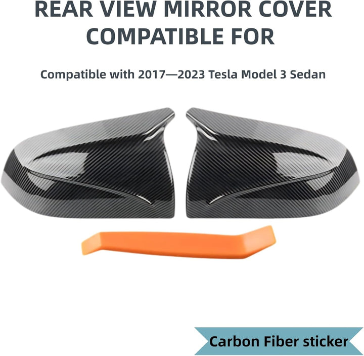 Ezweiji model 3 Seitenspiegel, 1 Paar Auto Rückspiegel Seite Rückspiegel Abdeckung für Tesla Model 3