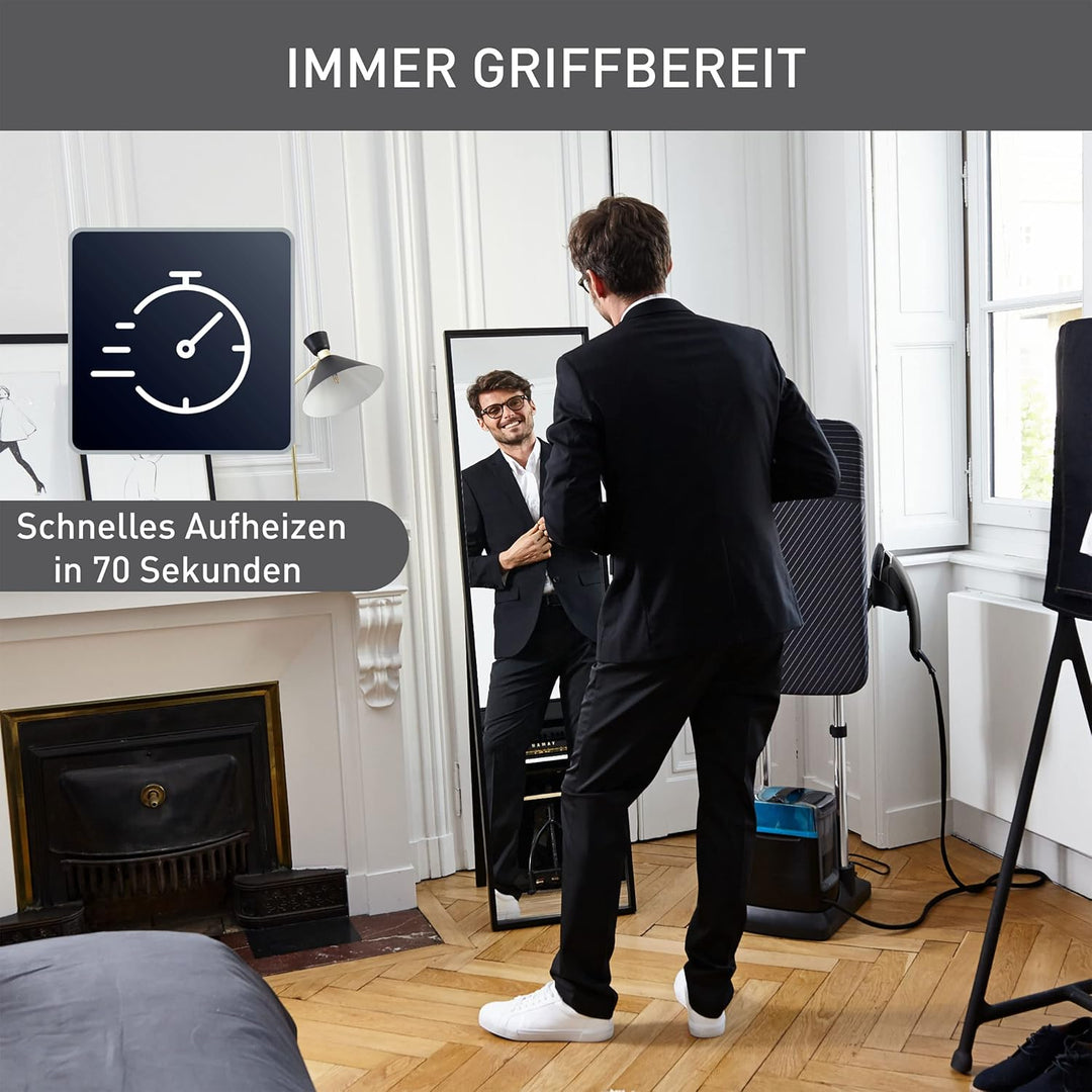 Tefal QT2022 Ixeo Power All-In-One Dampfglätter | inkl. 3-Positionen Smart Board | 5,8 bar Dampfdruc