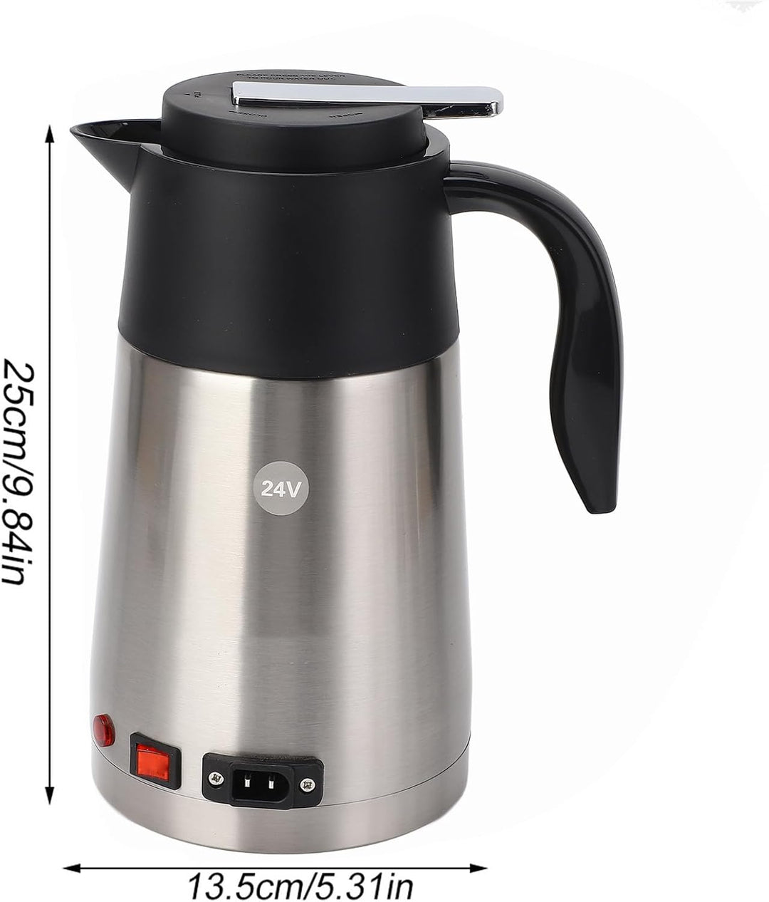 Wasserkocher Für LKW 24 Volt Edelstahl + Pp 24V Wasserkocher LKW Tragbare 1300Ml Grosse Kapazität Au