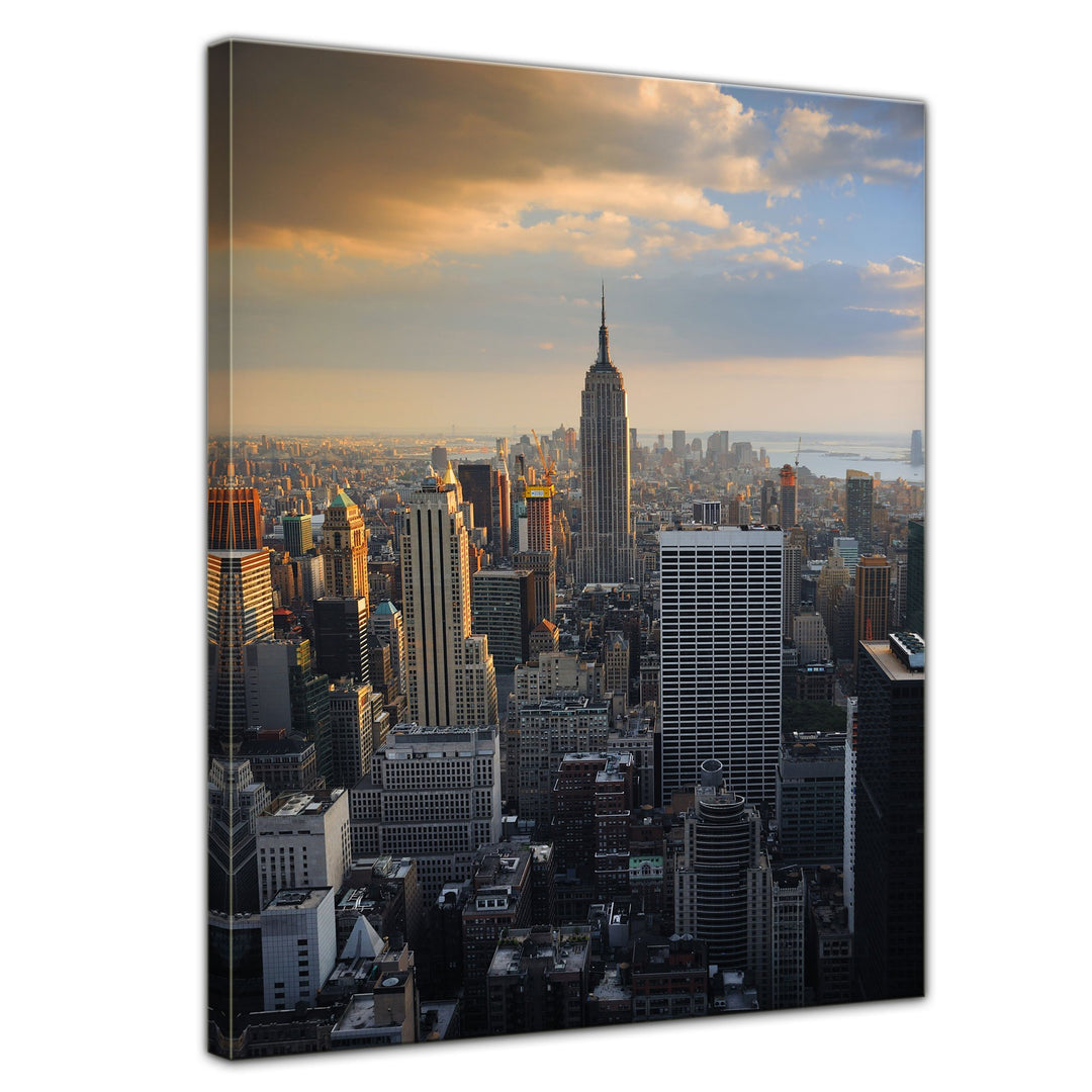 Bilderdepot24 Bild auf Leinwand | New York City II in 50x70 cm als Wandbild | Wand-deko Dekoration W