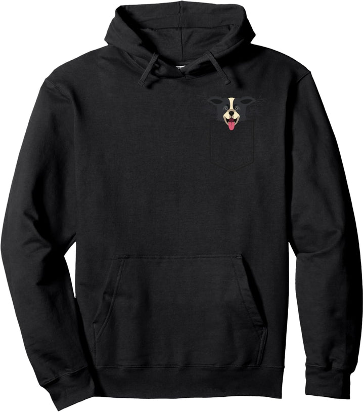 Border Collie In My Pocket Hund mit süssem Border Collie Pullover Hoodie