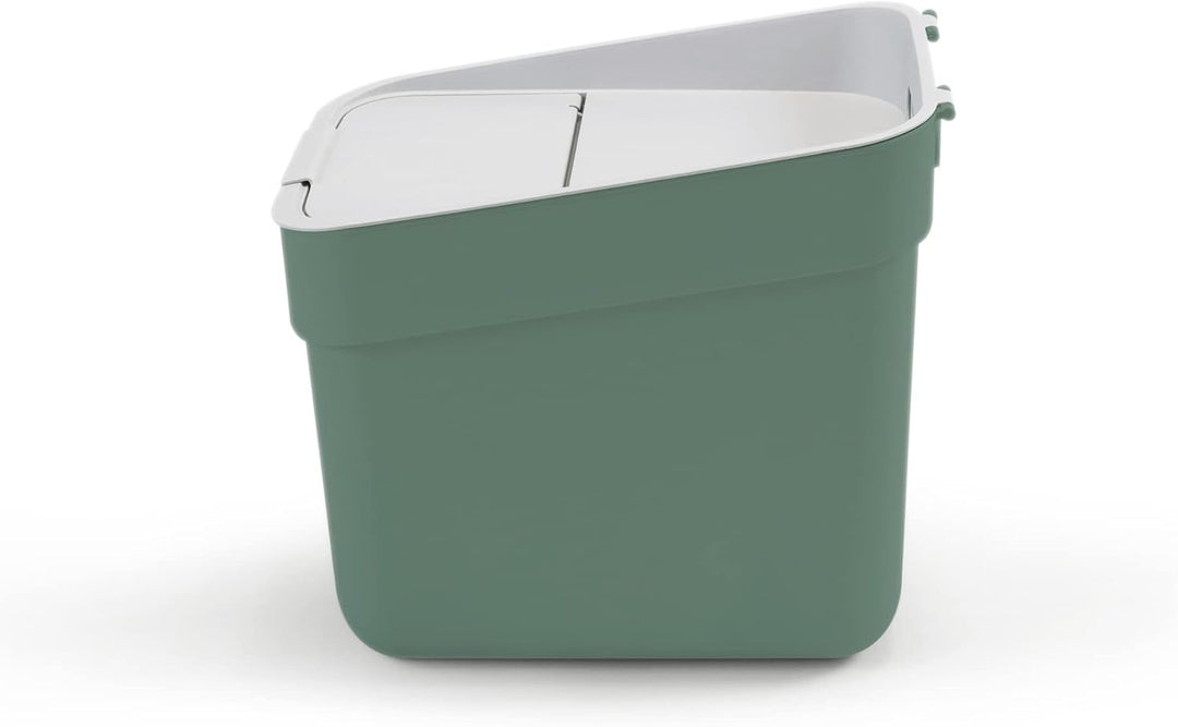 CURVER Ready to Collect 100% recycelter 20-Liter-Küchenzubehör-Recycling-Mülleimer mit Deckel mit De
