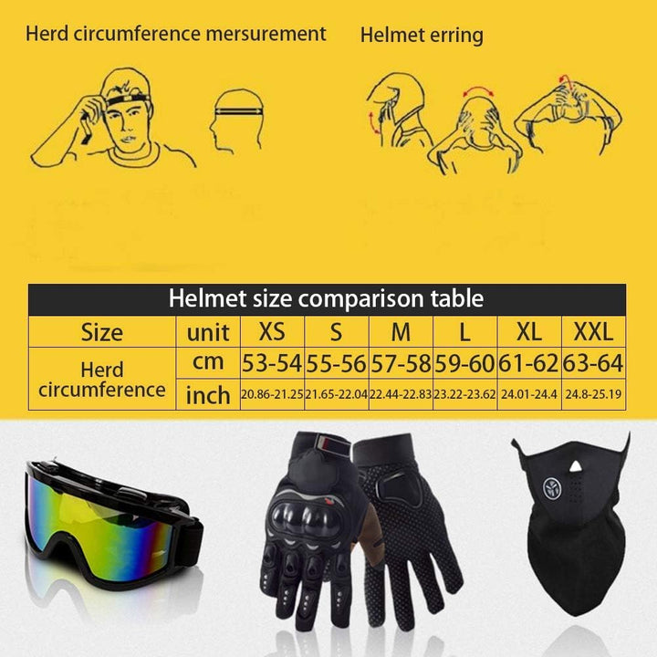 Bonbela Helm Professioneller Motocross Helm Kinder Erwachsene Motocross Dirt Bike Offroad Motorradhe