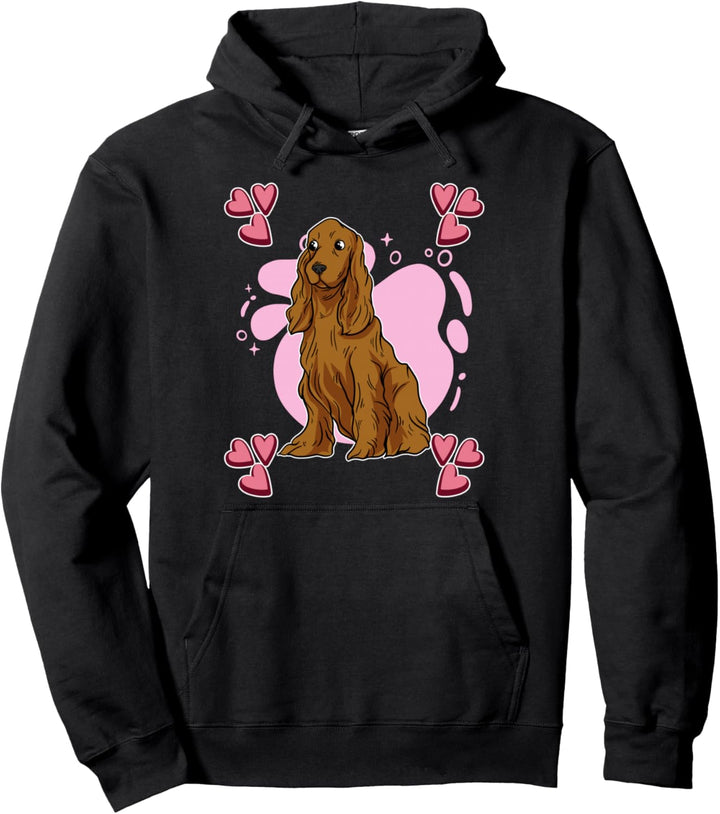 Damen Cocker Spaniel Zeichnung Mädchen Cocker Spaniel Pullover Hoodie