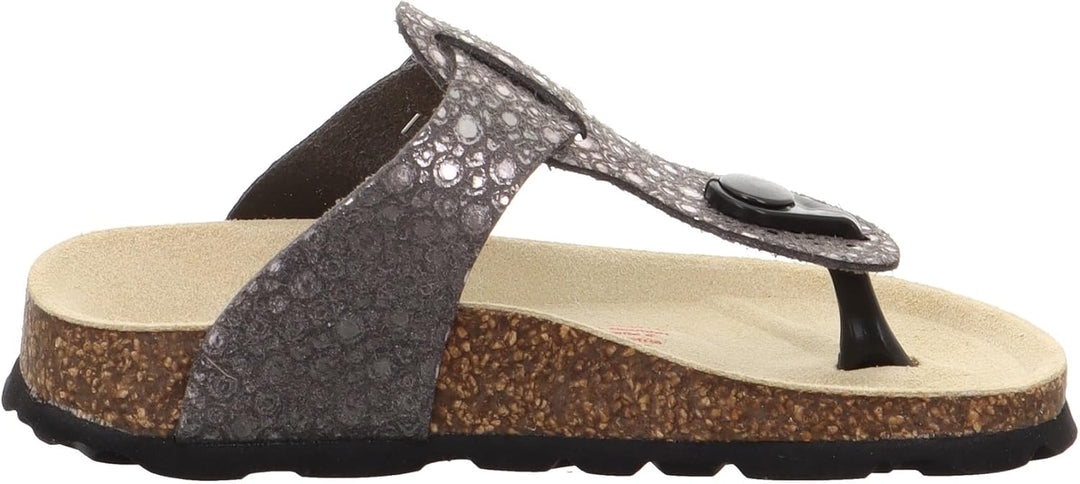 Superfit Girl's Fussbettpantoffel Mule 24 EU Schwarz 0010, 24 EU Schwarz 0010