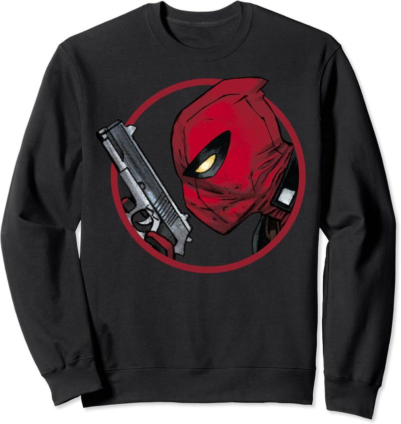 Marvel Deadpool Portrait Logo Sweatshirt