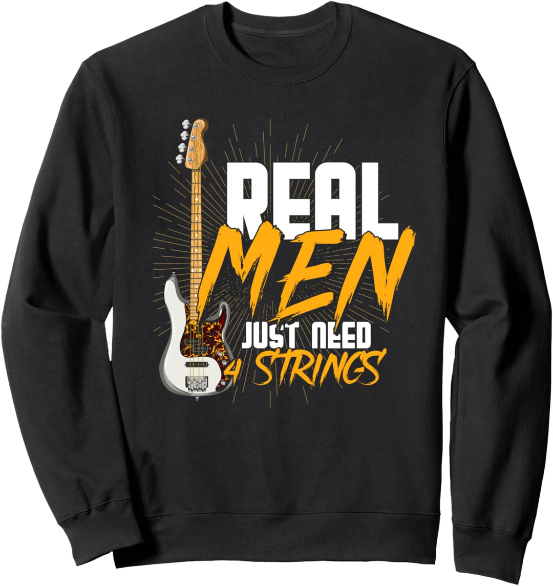 Bassist Rock Musik Bassspieler Lustiges Bass Gitarre Sweatshirt
