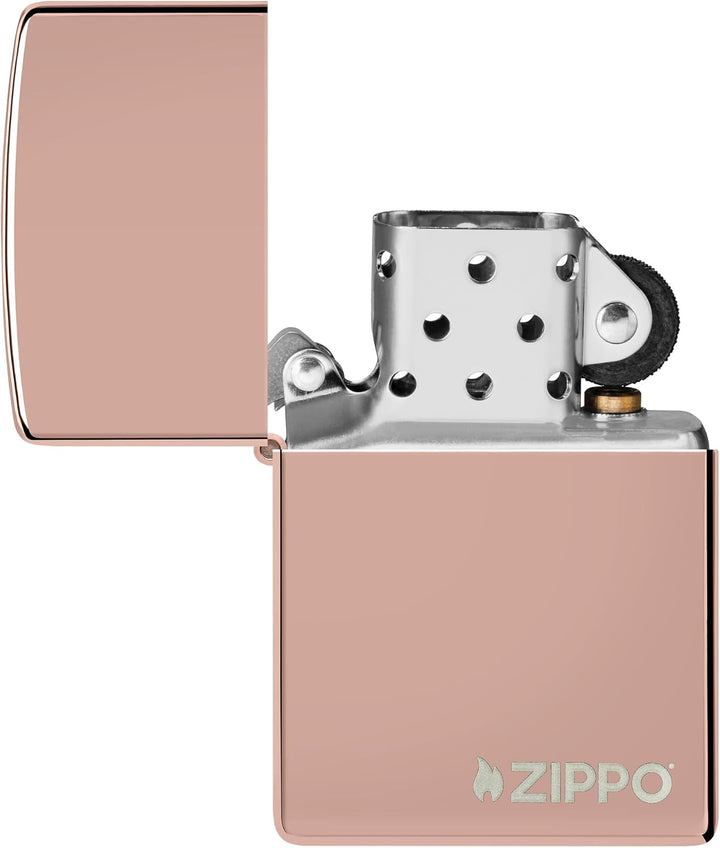 Zippo Farbige Feuerzeuge Zippo Logo in Rotgold Logo, Zippo Logo in Rotgold Logo