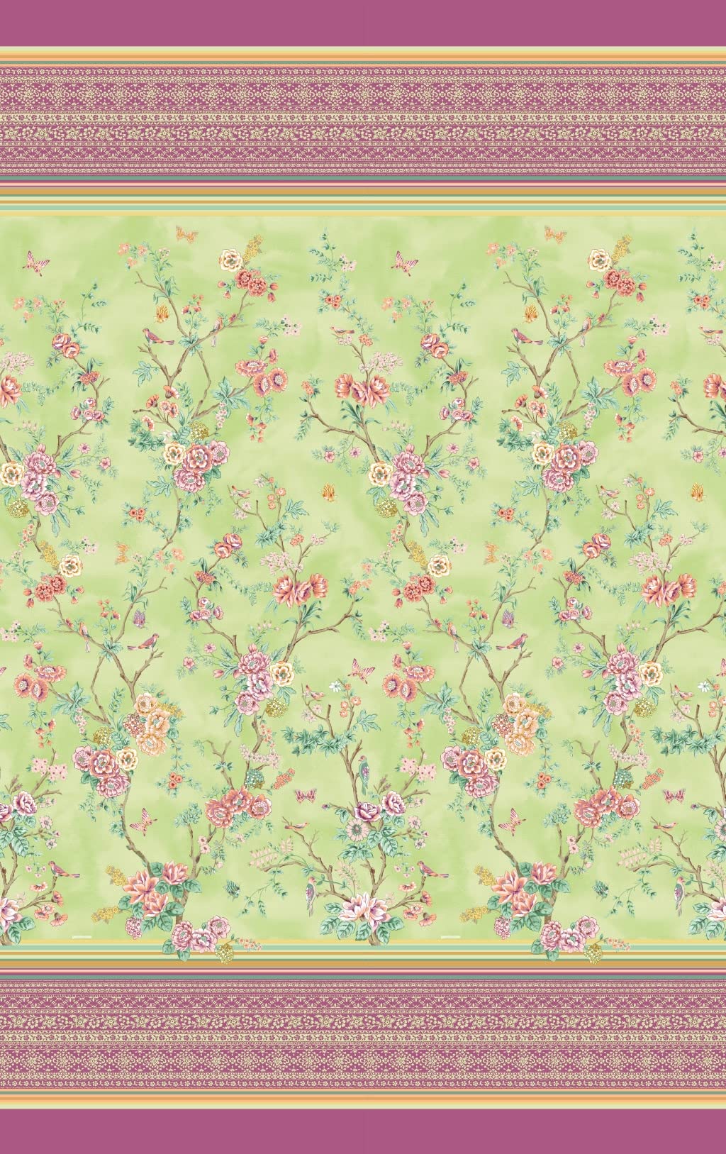 Bassetti Foulard, Baumwolle, GRÜN, 350x270 350x270 Grün, 350x270 Grün