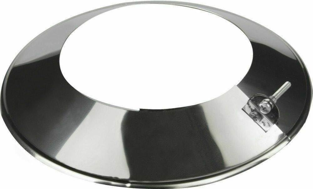 Edelstahl Wandrosette Blende Rosette Ø Innen 180mm für Kaminrohr Ofenrohr Doppelwandiges Rohr Rauchr