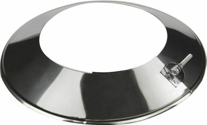 Edelstahl Wandrosette Blende Rosette Ø Innen 180mm für Kaminrohr Ofenrohr Doppelwandiges Rohr Rauchr