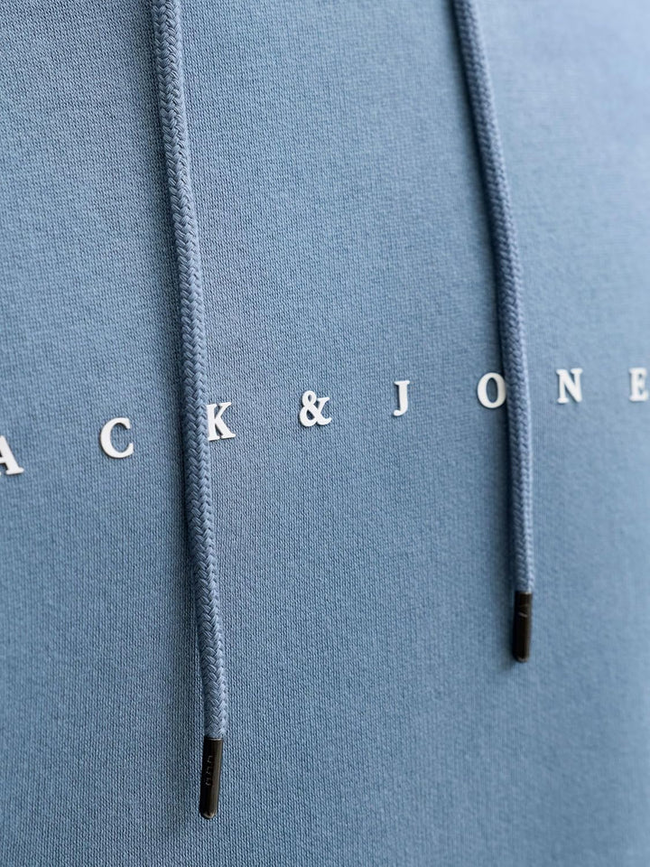 JACK & JONES Herren Hoodie Kapuzenpullover JJESTAR JJ Sweat Hood - Relaxed Fit XS Blue Mirage, XS Bl