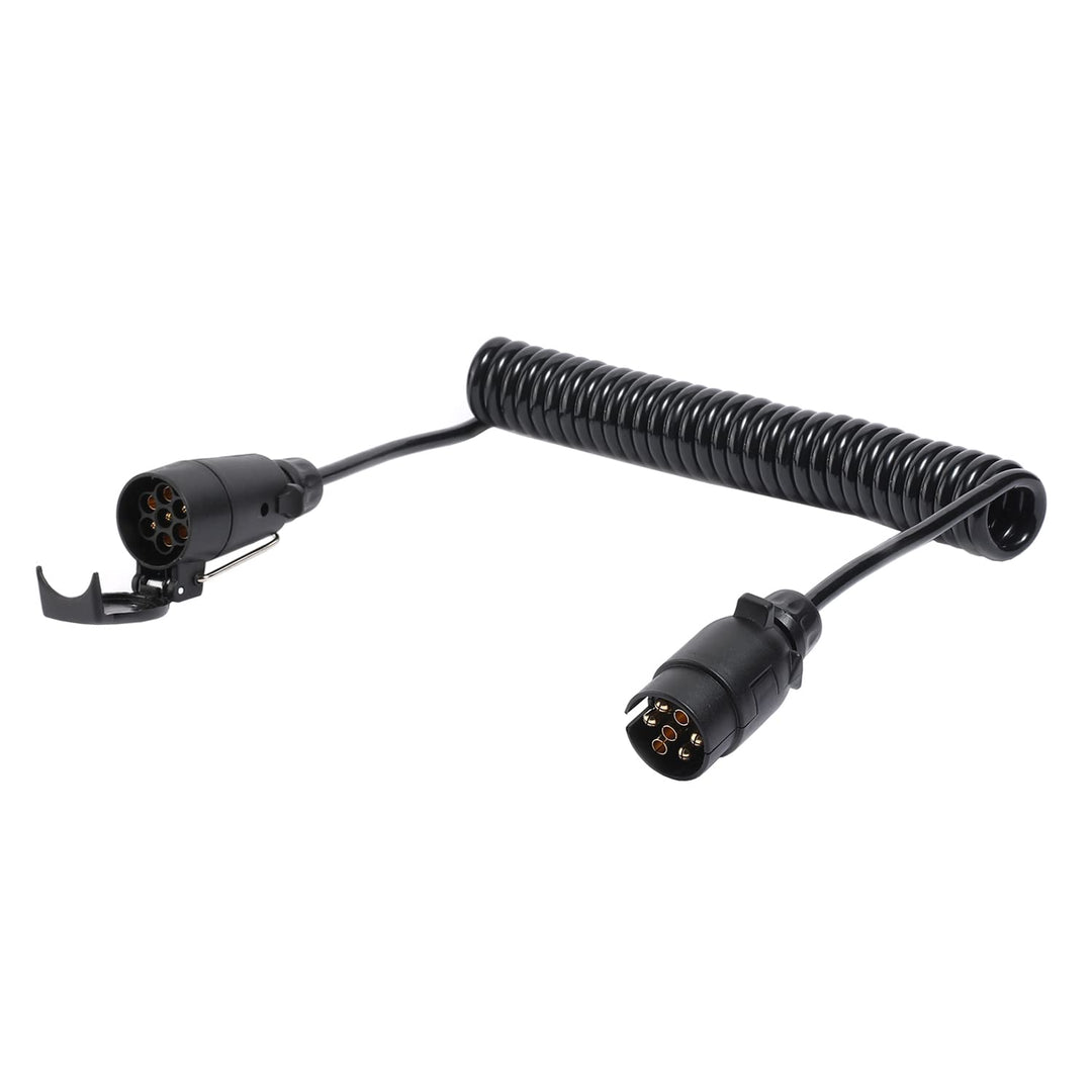 Anhänger Spiralkabel 7 Polig 3,5 Meter, 12V Anhänger Verlängerungskabel 7 Polig, Anhängerkabel Mit A