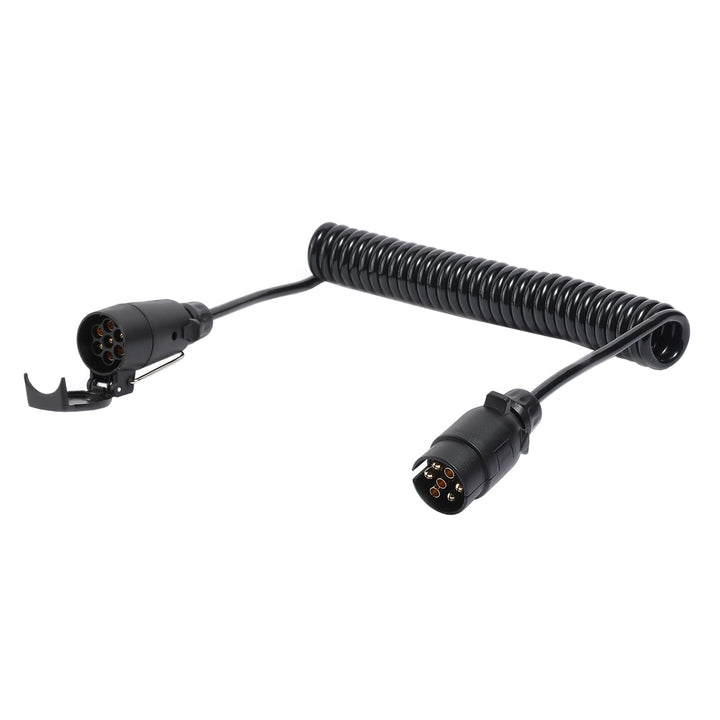 Anhänger Spiralkabel 7 Polig 3,5 Meter, 12V Anhänger Verlängerungskabel 7 Polig, Anhängerkabel Mit A