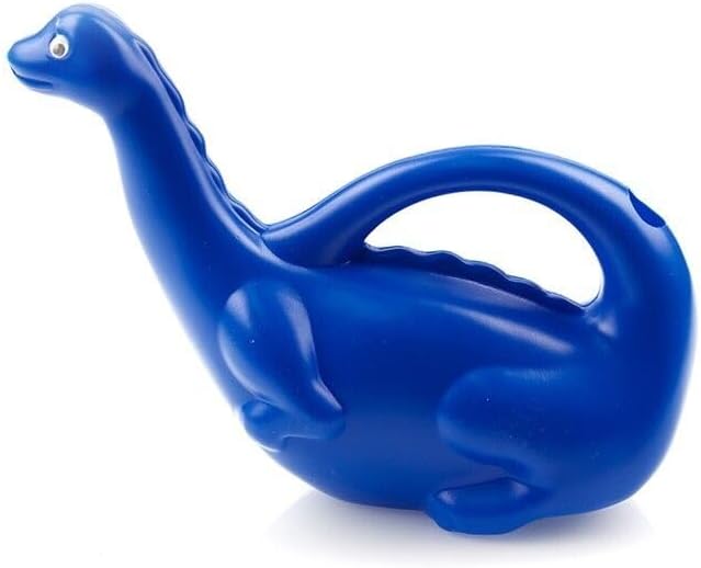 Giesskanne Dinosaurier 1,4L Bewässerung Blumensprühgerät Gartenarbeit Kinder (Blau), Blau