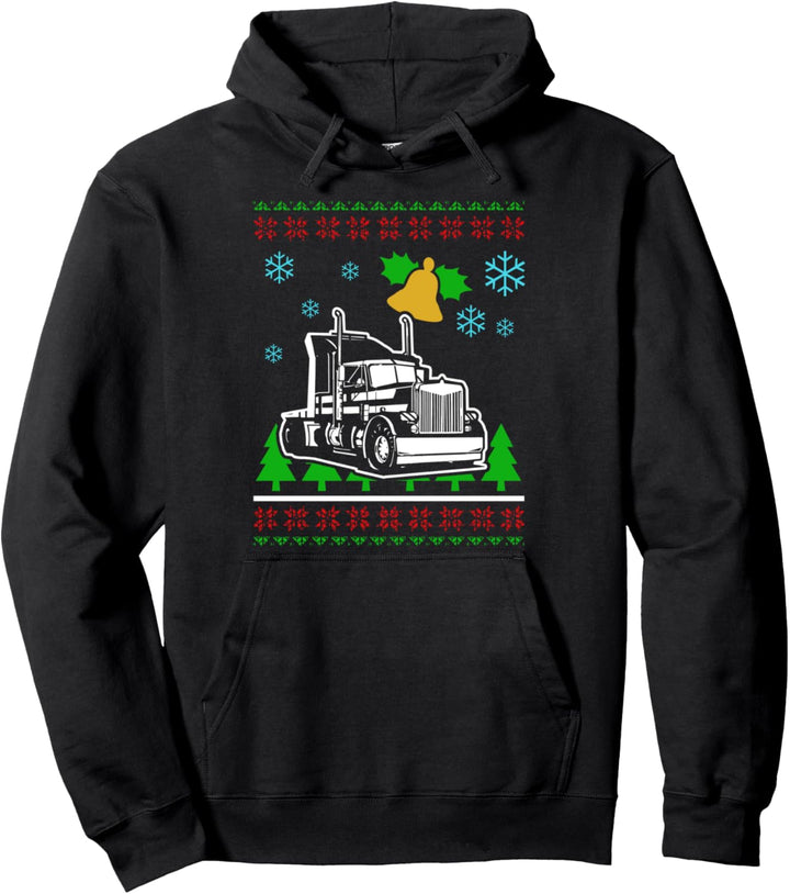 Weihnachts Ugly Sweater LKW Fahrer Trucker Truck Pullover Hoodie